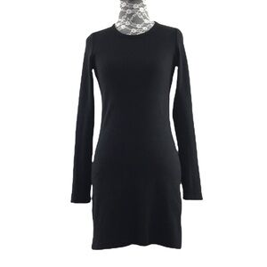 Wilfred Free Black Knit Sweater Dress Womens XS Long Sleeve‎ Aritzia